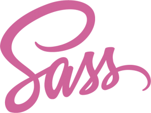 Sass swoopy text logo