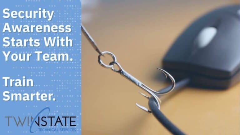 Fishing hook with mouse and computer cable for cybersecurity bait concept.