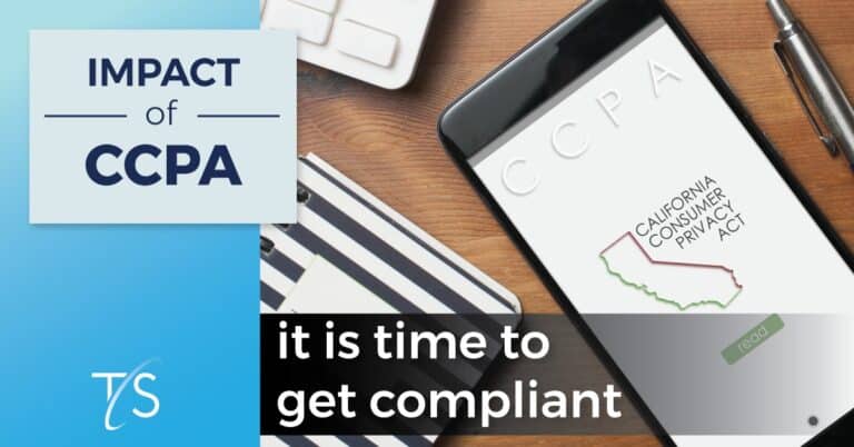 CCPA compliance and privacy regulations for California consumer privacy law on a smartphone screen.