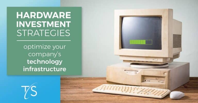 Outdated computer with CRT monitor representing technology infrastructure and hardware investment strategies in business.