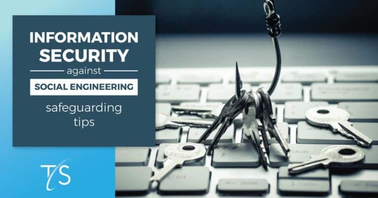 Keys on a laptop keyboard with a lock and security tags, representing cybersecurity and data protection services.