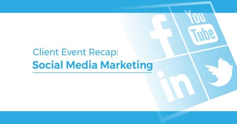 Social media marketing recap for Twin State Technical Services with Facebook, Twitter, LinkedIn, YouTube icons in blue tones.