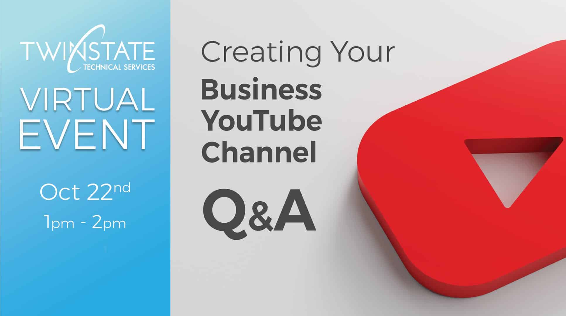 Create your business YouTube channel event
