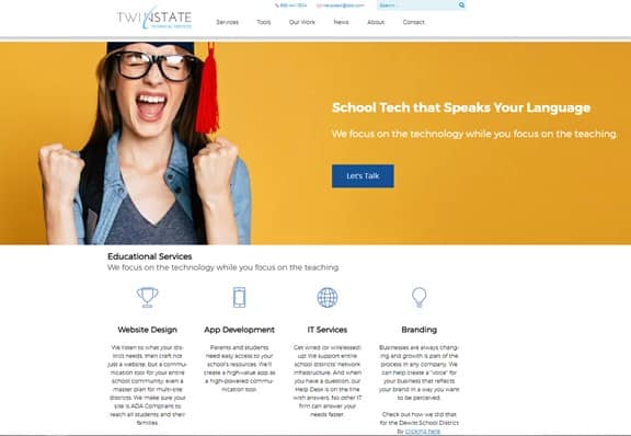 education landing page