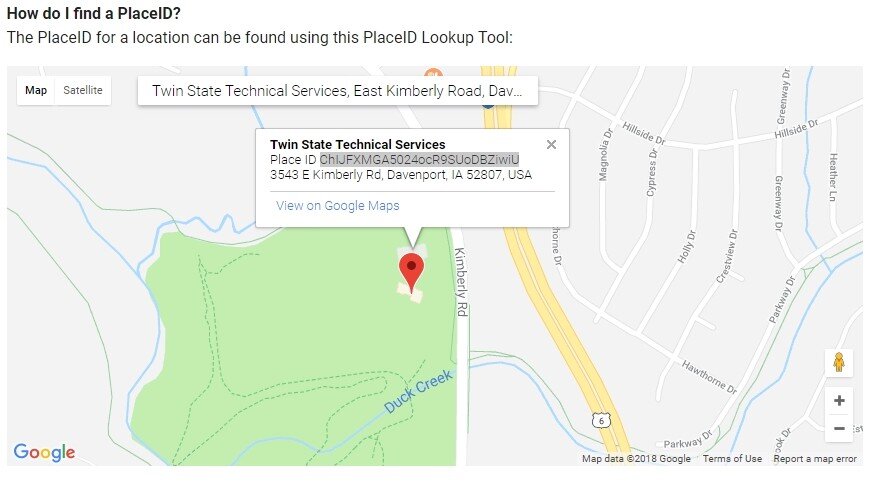 How to create Google Review URL step one: Get ID