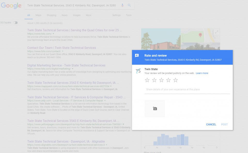 How to create Google Review URL Popup