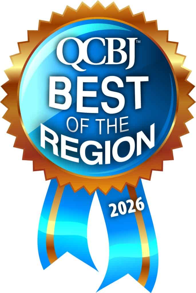 QCBI Best of the Region 2026 award badge for Twin State Technical Services in the Quad Cities area.